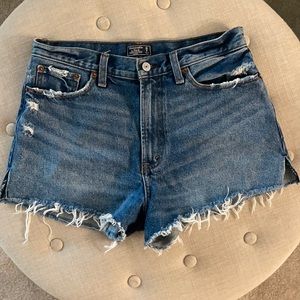 Abercrombie & Fitch Blue Jean Shorts